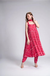 Party Tribe Embroidered Anarkali Set